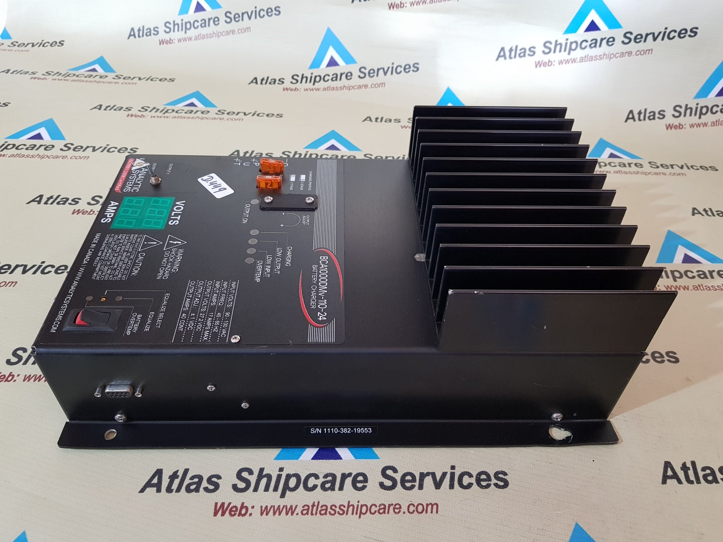 ANALYTIC BC1000DMV-110-24 BATTERY CHARGER