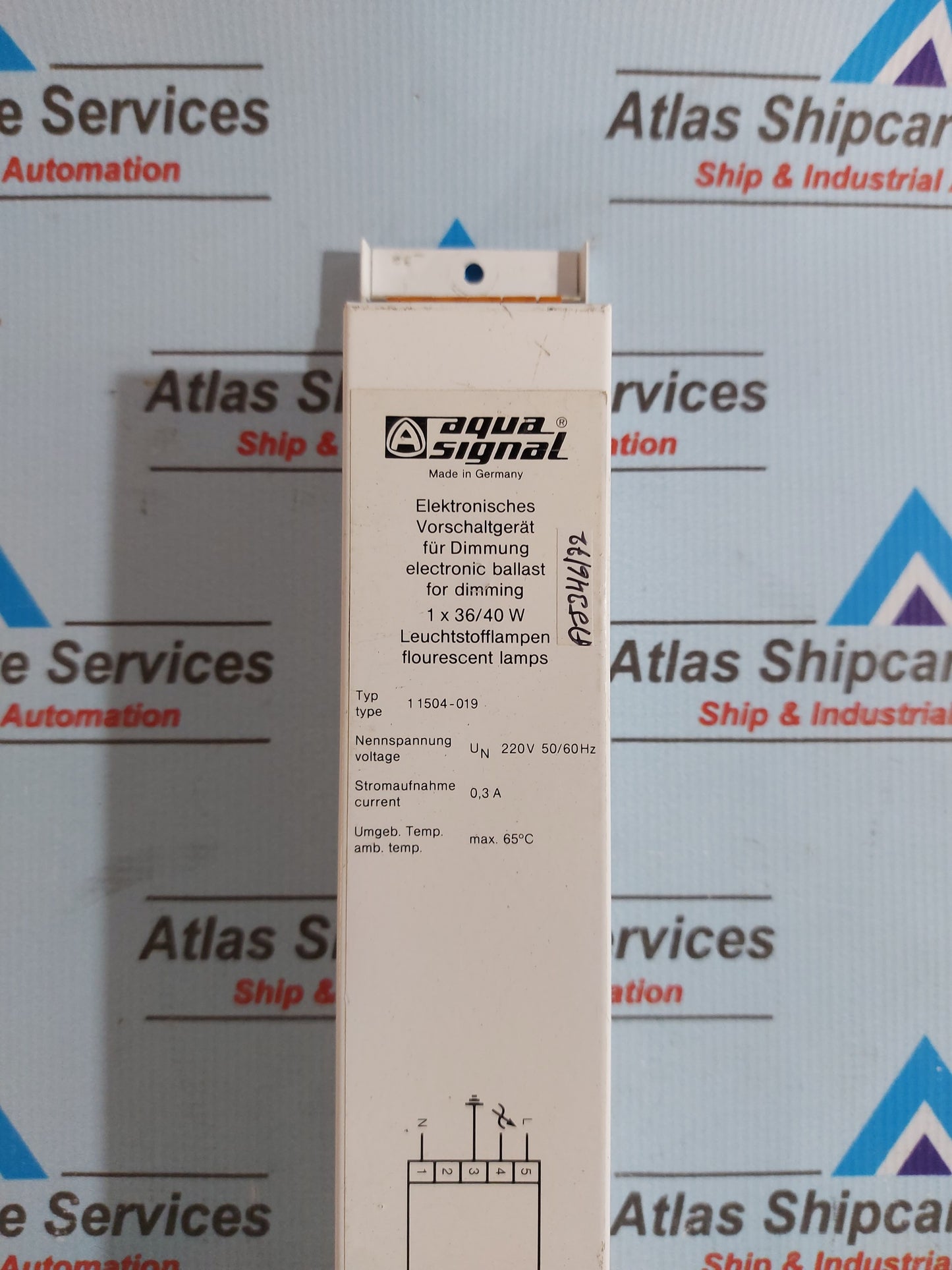 AQUA SIGNAL 1 1504-019 ELECTRONIC BALLAST FOR DIMMING