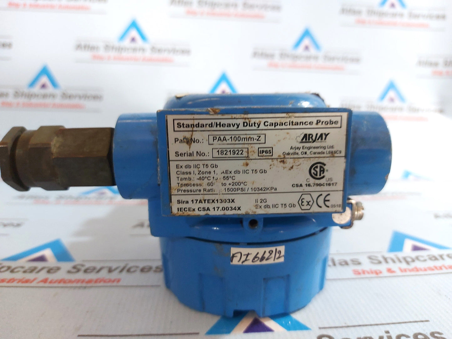 ARJAY ENGINEERING PAA-100mm-Z LIQUID INTERFACE ALARM