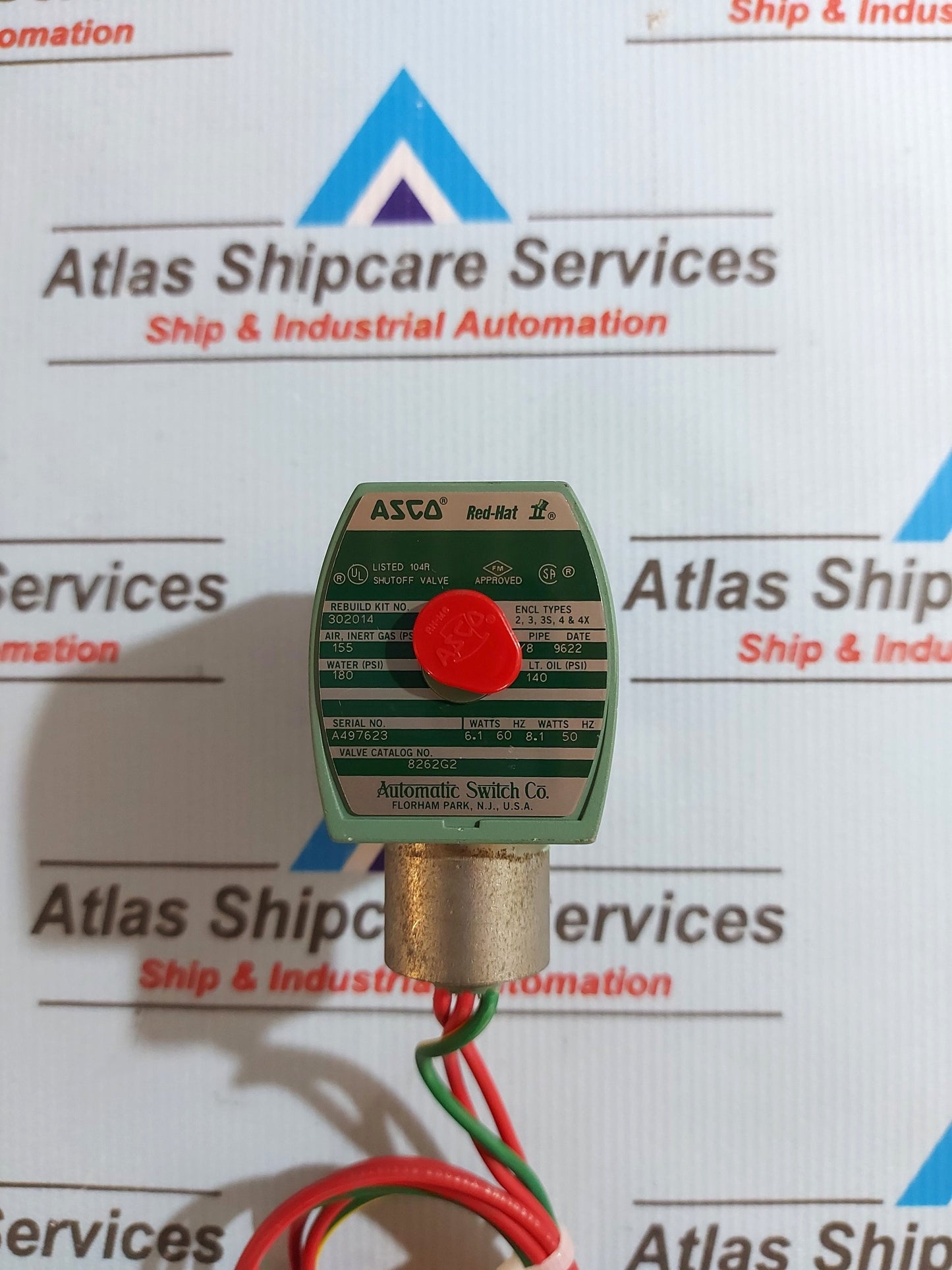 ASCO RED-HAT 8262G2 SOLENOID VALVE