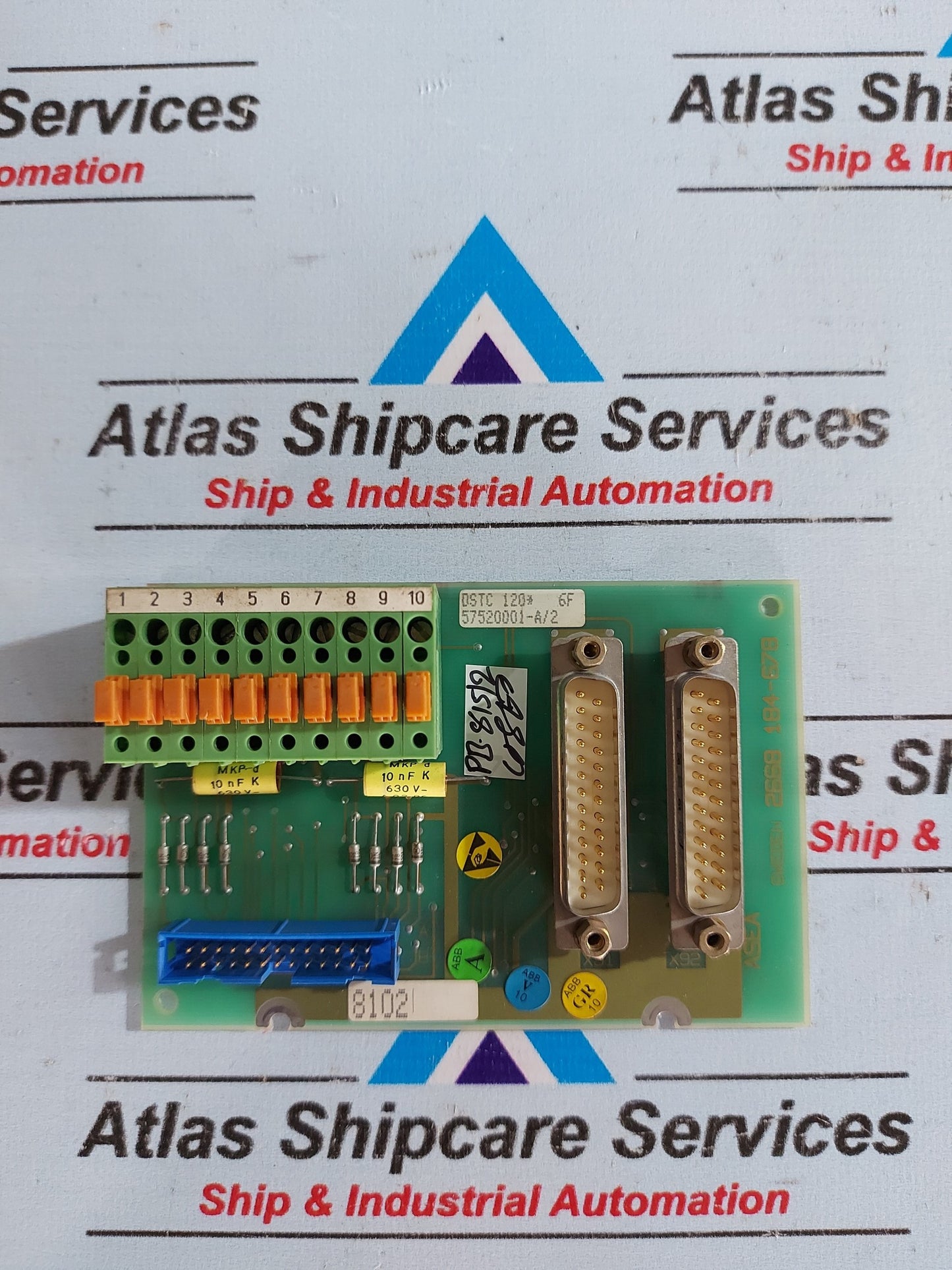 ASEA DSTC 120 57520001-A/2 CONNECTION UNIT PC BOARD