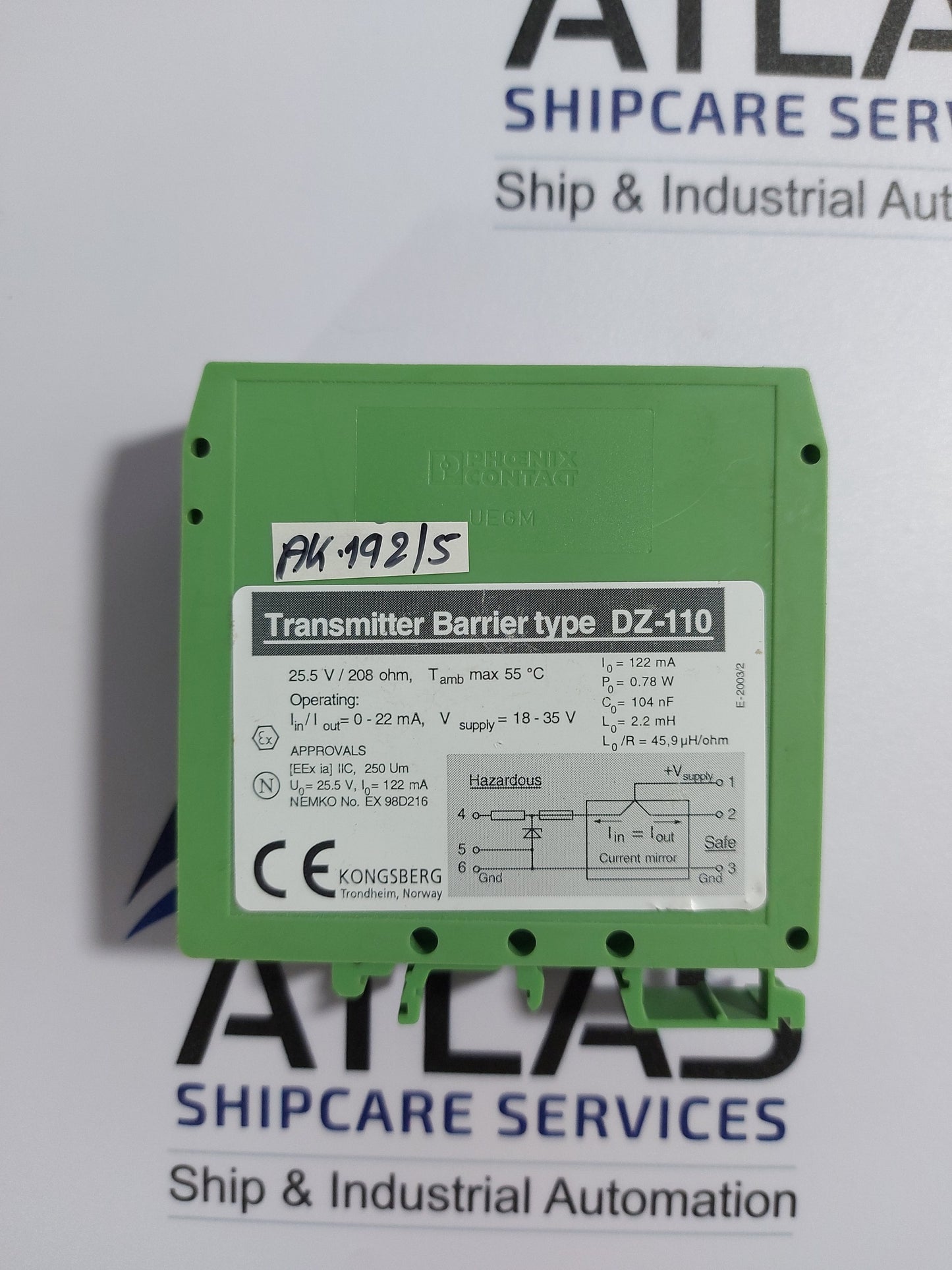 AUTRONICA DZ-110 TRANSMITTER BARRIER