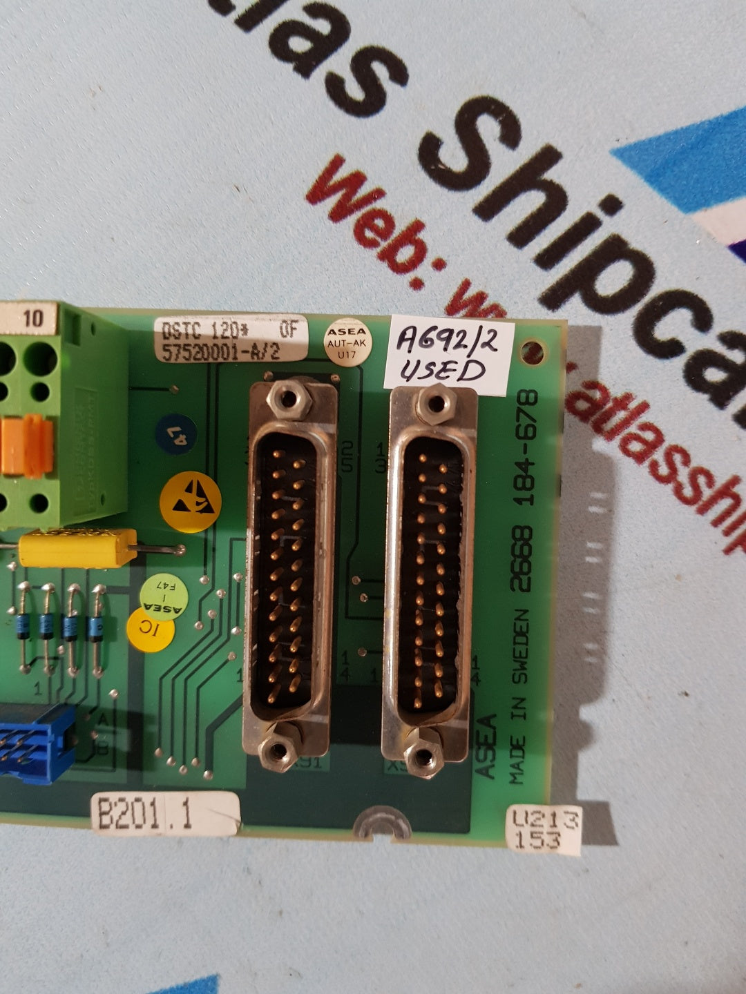 Asea DSTC 120 57520001-A/2 Connection Unit Pc Board