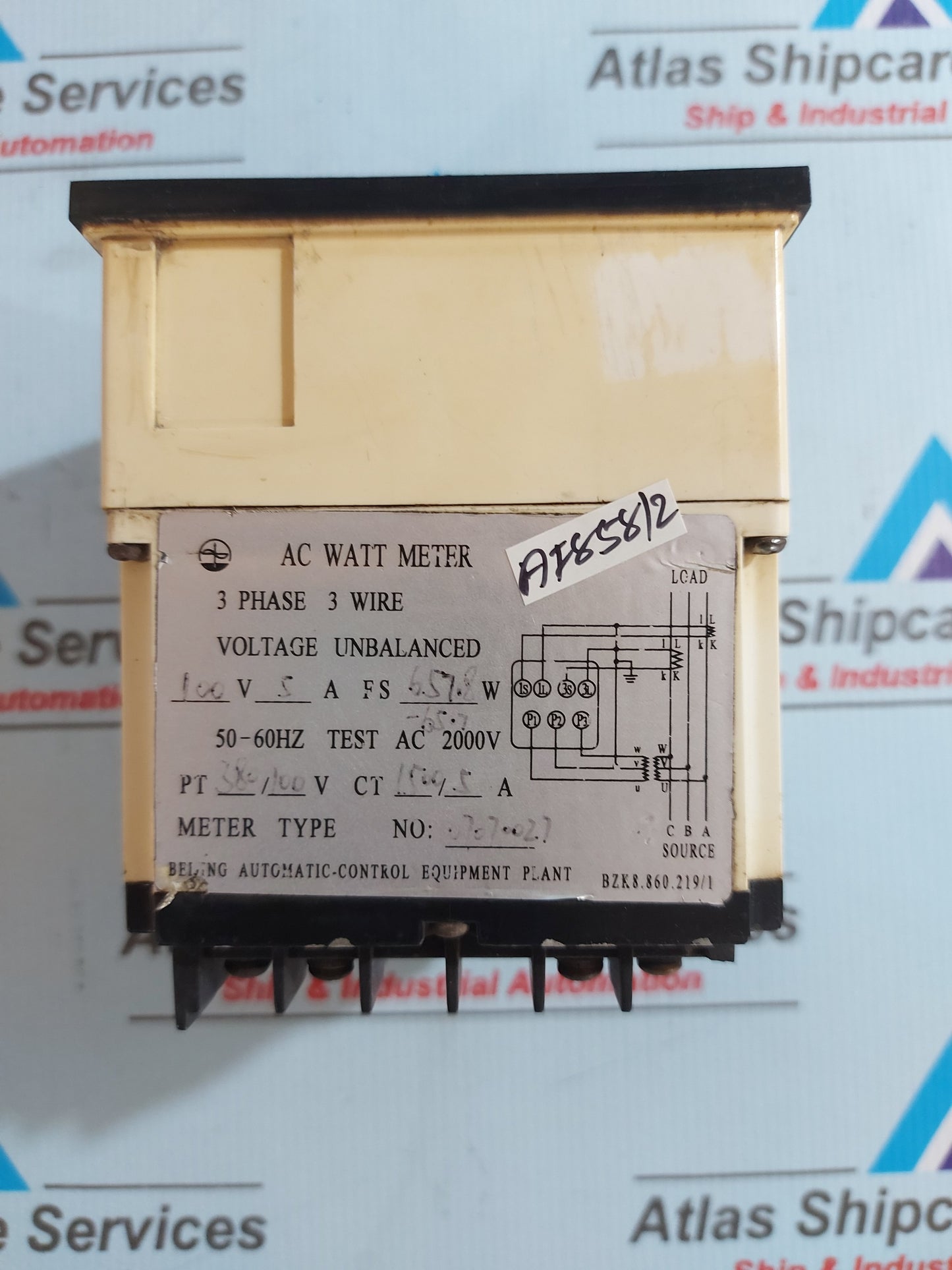 BEIJING AUTOMATIC GB/T7676 AC WATT METER 75-750kW
