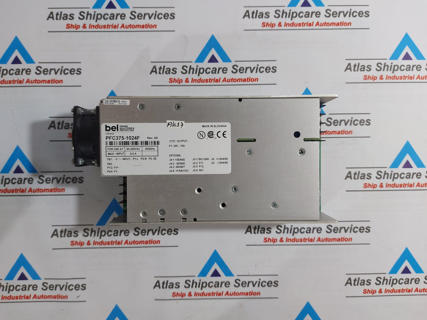 BEL POWER SOLUTION PFC375-1024F POWER SUPPLY 85-250VAC 50/60Hz