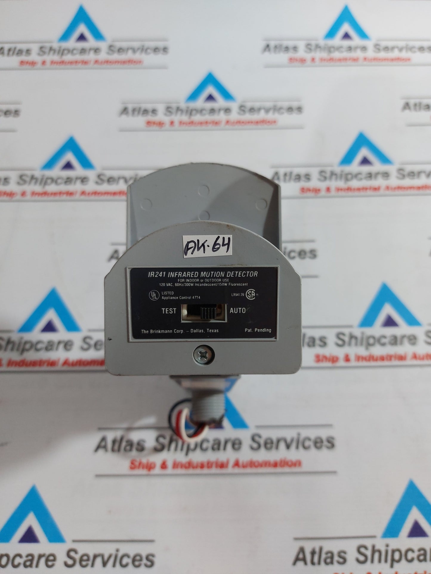 BRINKMANN IR241 INFRARED MOTION DETECTOR 120VAC 60Hz