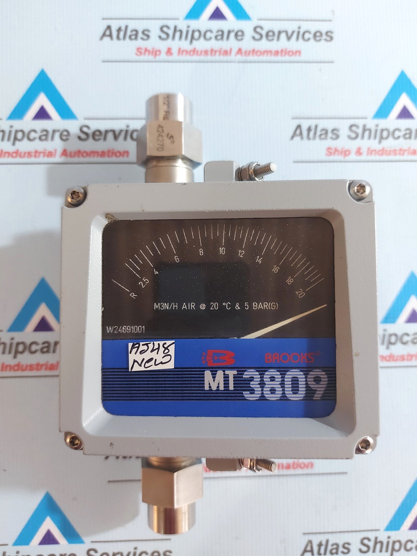 BROOKS MR3809 VARIABLE AREA FLOW METER 3809E12A4DAA1A1