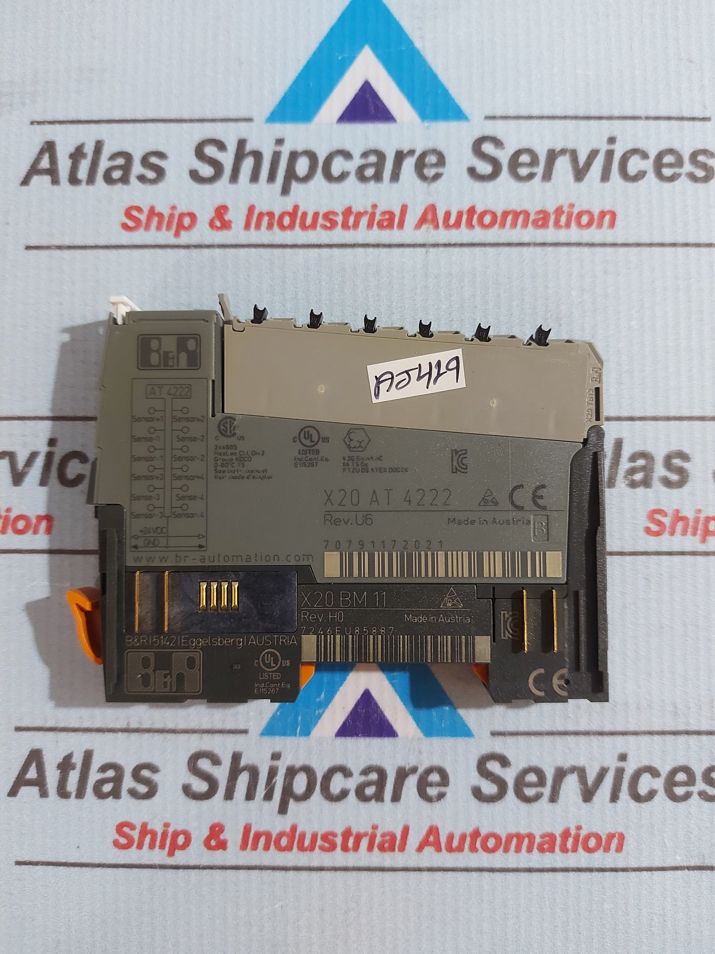 B&R AUTOMATION X20 AT 4222 BUS MODULE REV.U6