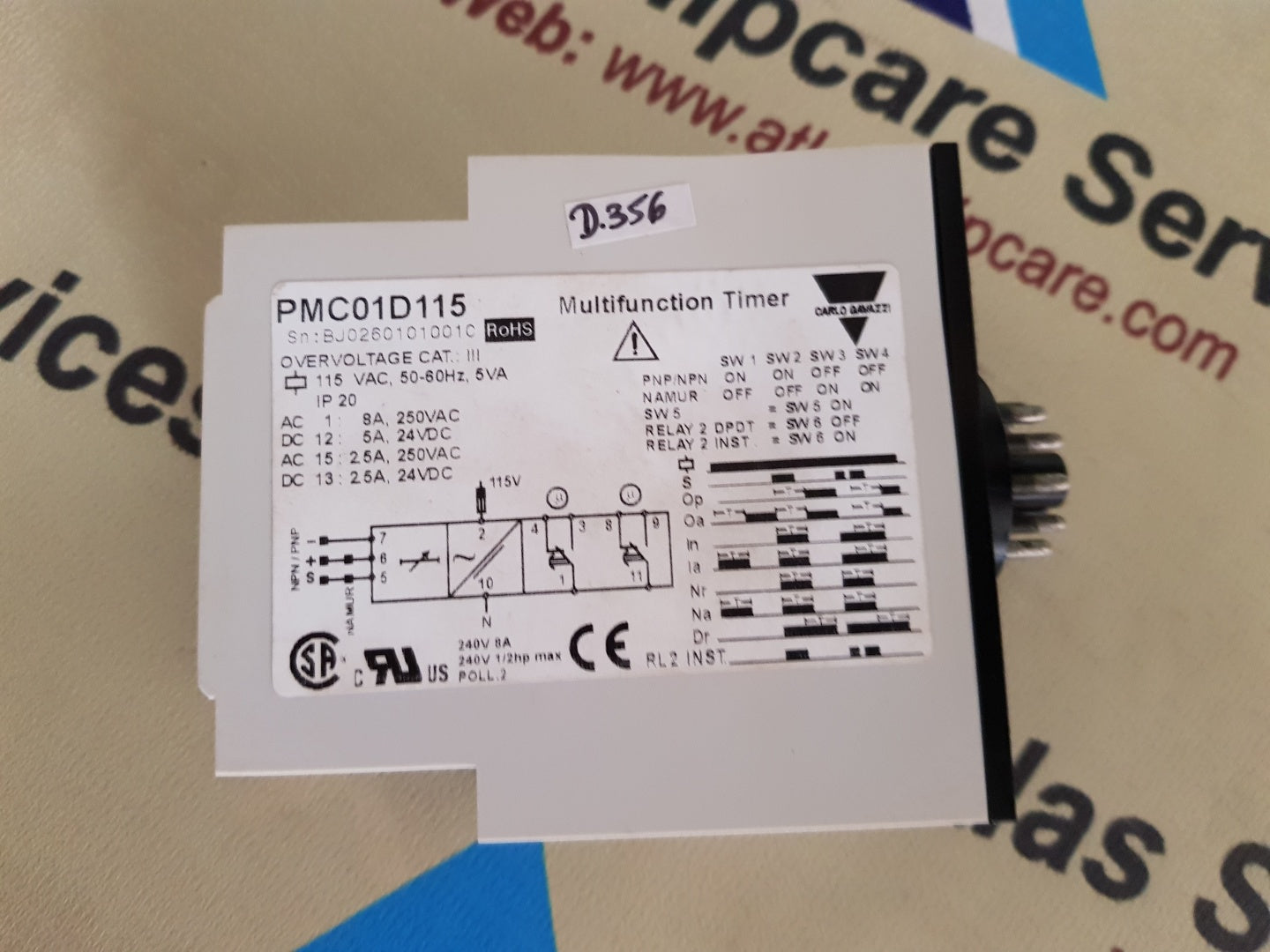 CARLO GAVAZZI PMC01D115 MULTIFUNCTION TIMER
