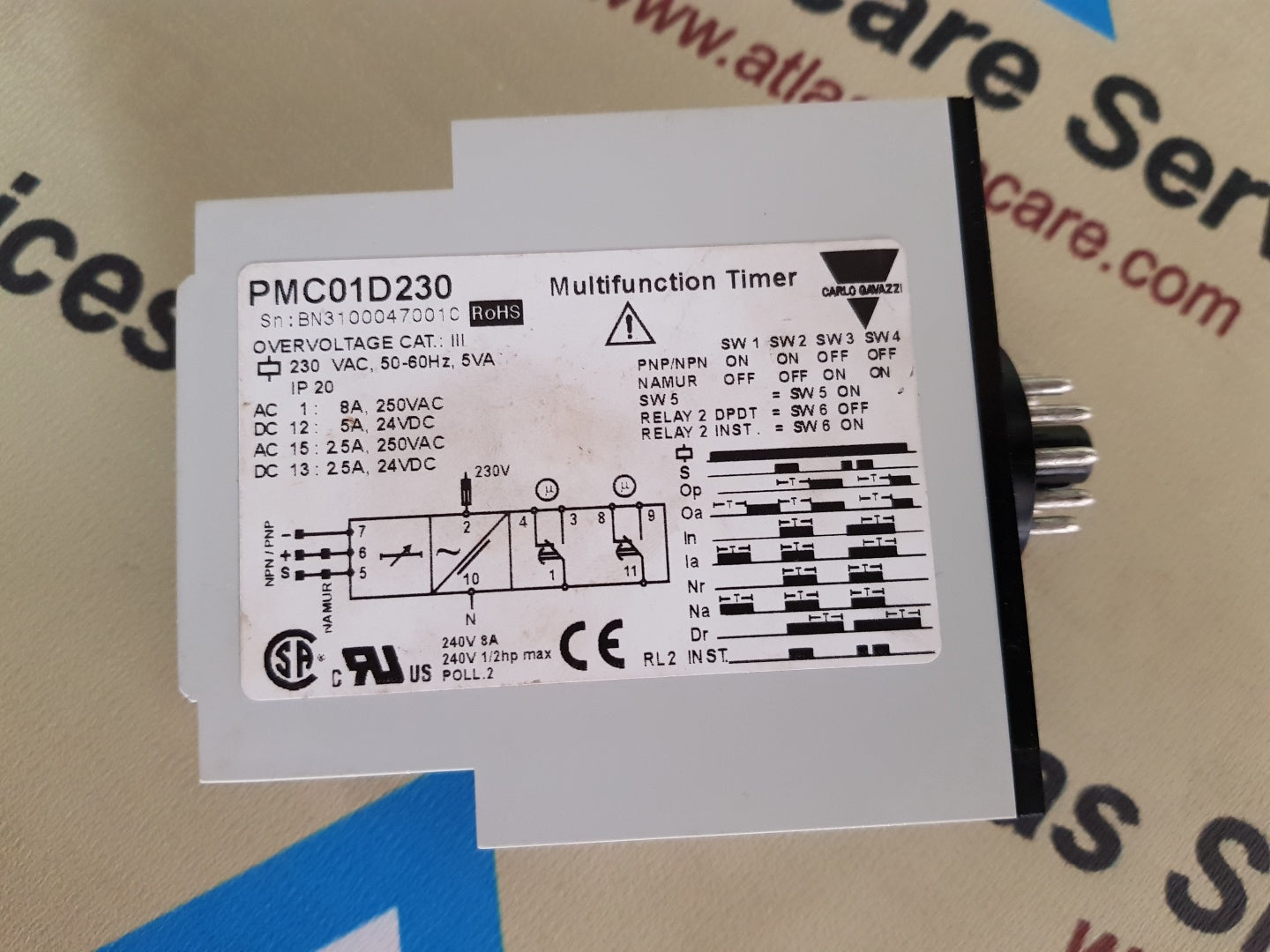 CARLO GAVAZZI PMC01D230 MULTIFUNCTION TIMER