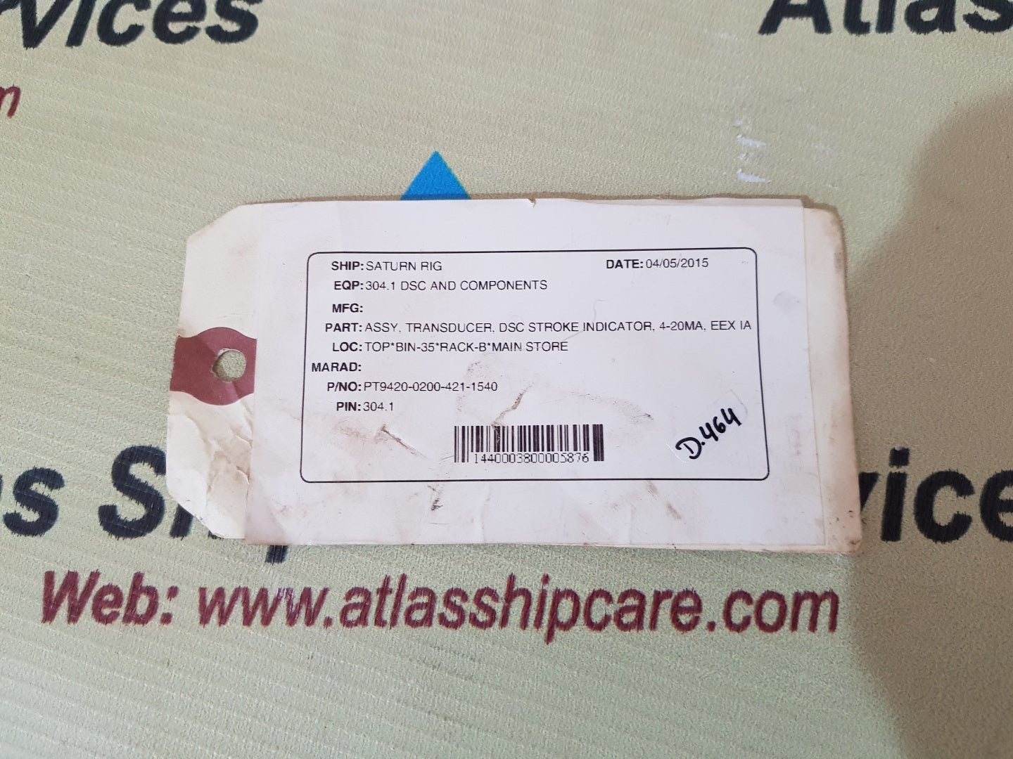 CELESCO PT9420-0200-421-1540 CABLE EXTENSION POSITION TRANSDUCER