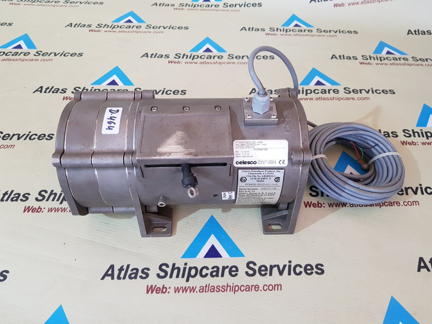 CELESCO PT9420-0200-421-1540 CABLE EXTENSION POSITION TRANSDUCER
