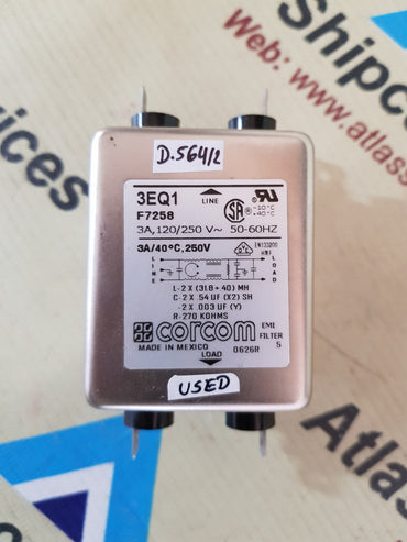 CORCOM 3EQ1 F7258 EMI FILTER