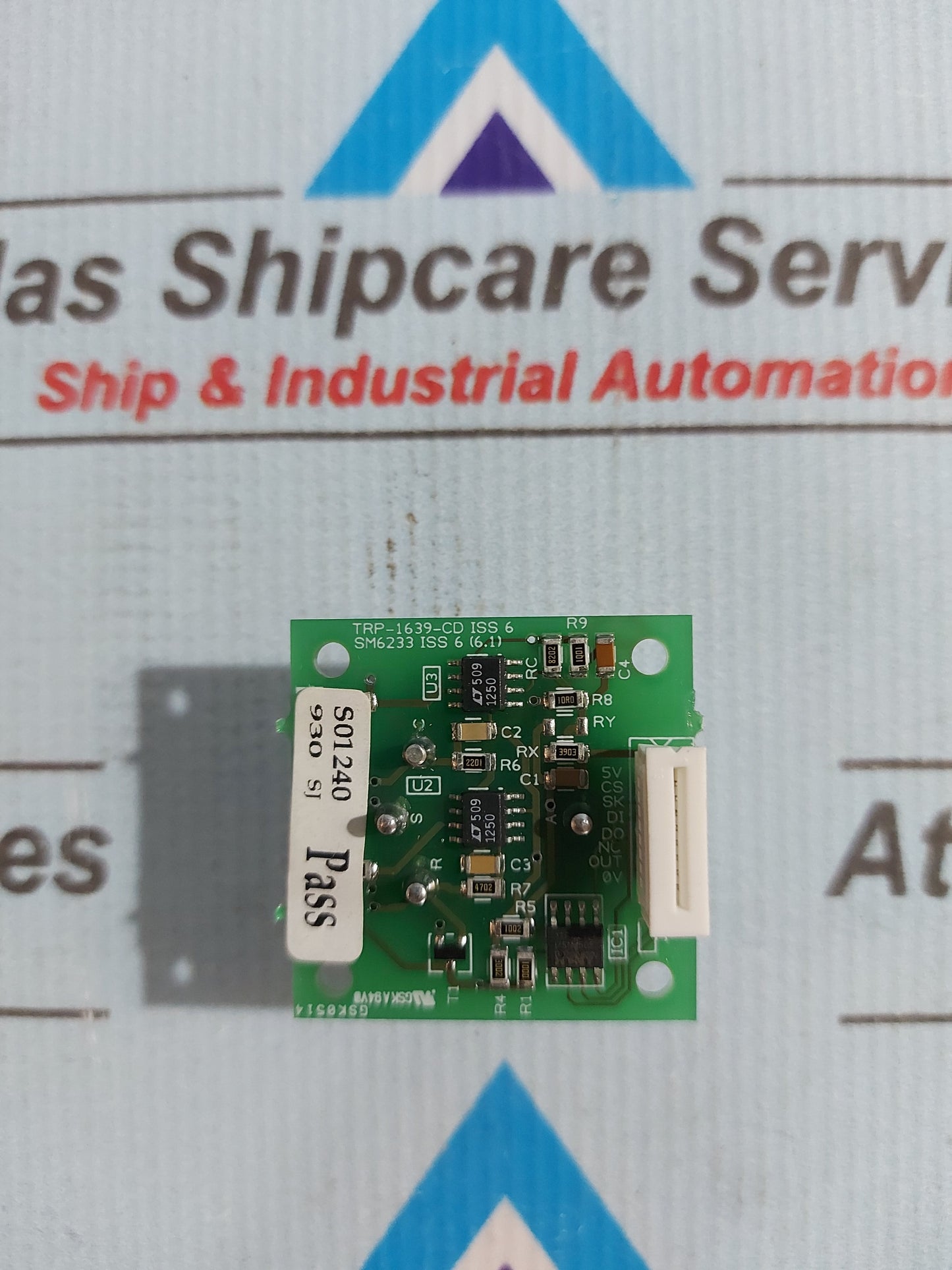 CROWCON TRP-1639-CD PCB CARD HYDROGEN SULPHIDE SENSOR