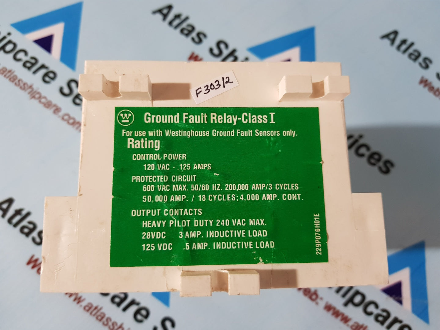 Cutler-Hammer Ground Fault Relay 1293C47G12