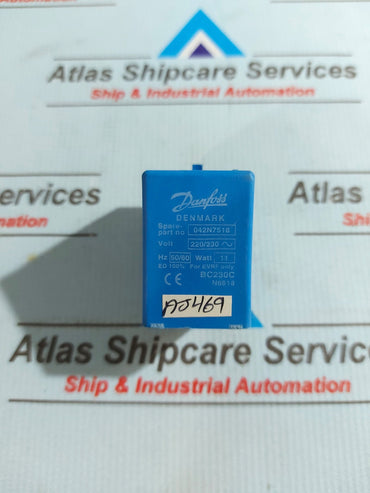 DANFOSS 042N7518 SOLENOID COIL 220/230V~ 50/60Hz
