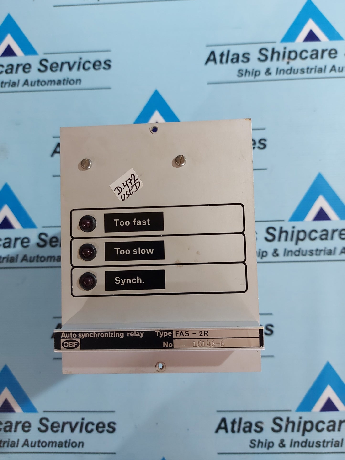 DEIF FAS-2R AUTO SYNCHRONIZING RELAY
