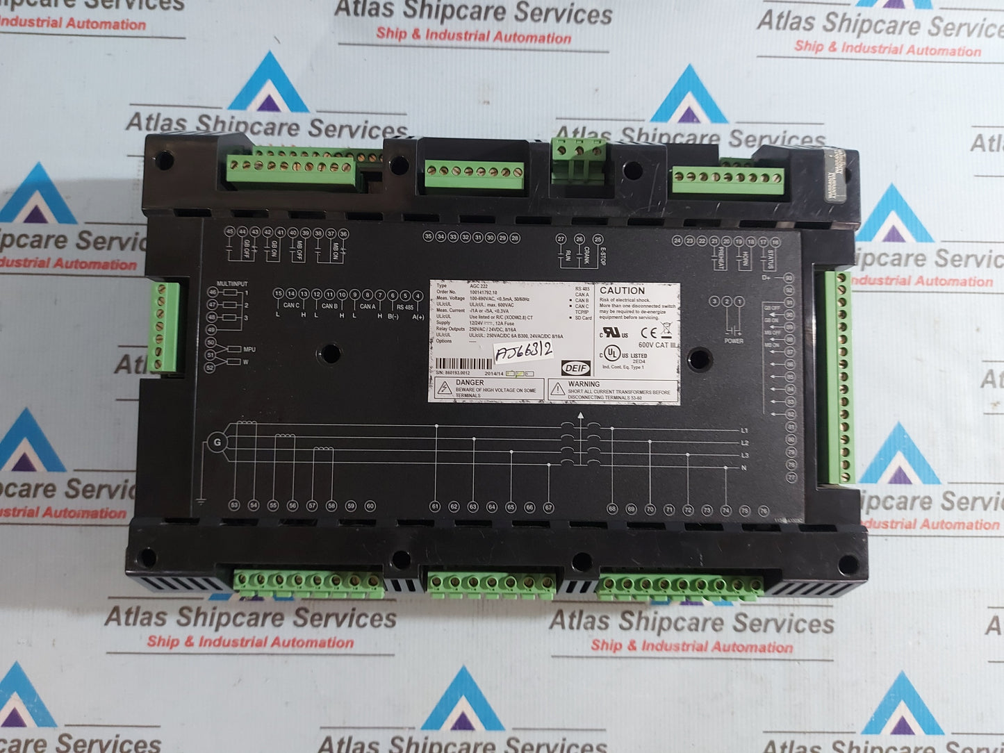DEIF MULTI-LINE AGC 222 ADVANCED GENSET CONTROLLER 100141792.10