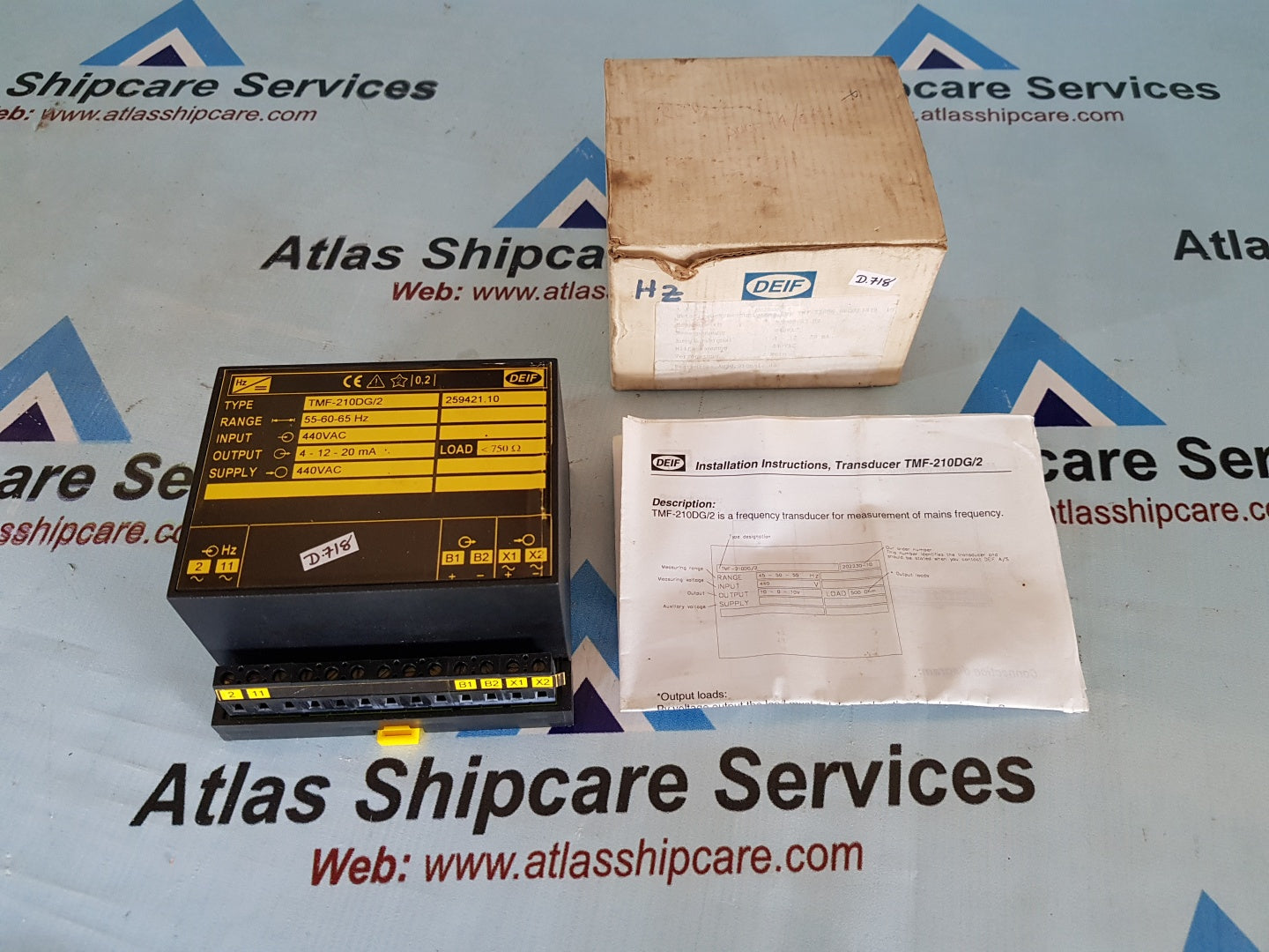 DEIF TMF-210DG/2 FREQUENCY TRANSDUCER