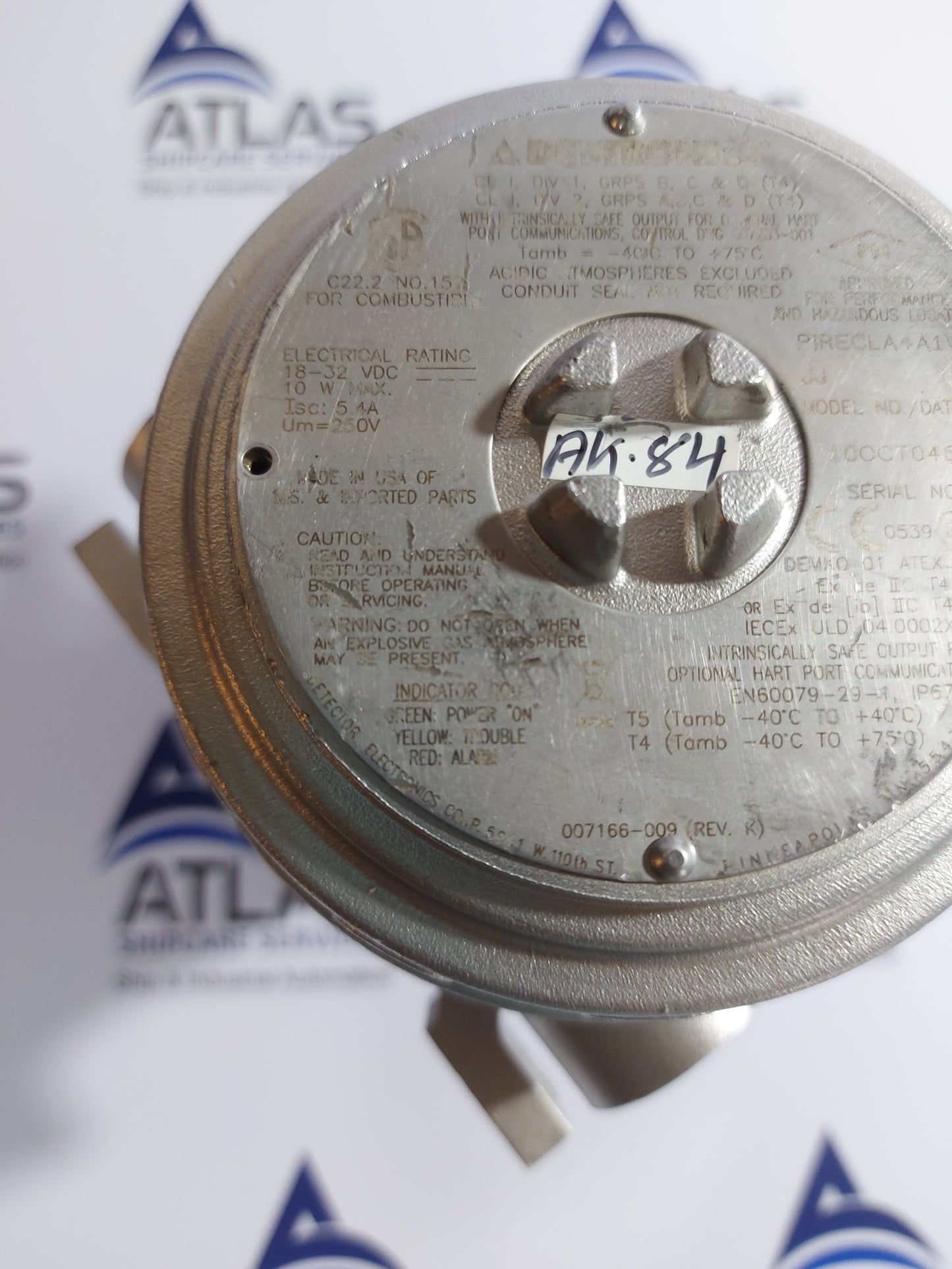 DET-TRONICS PIRECLA4A1W1 GAS DETECTOR