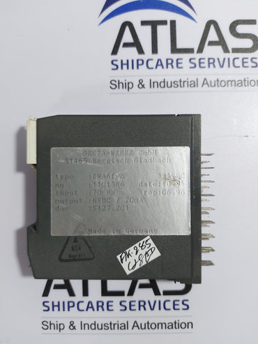 DEUTA-WERKE BWA6FYO OUTPUT RELAY