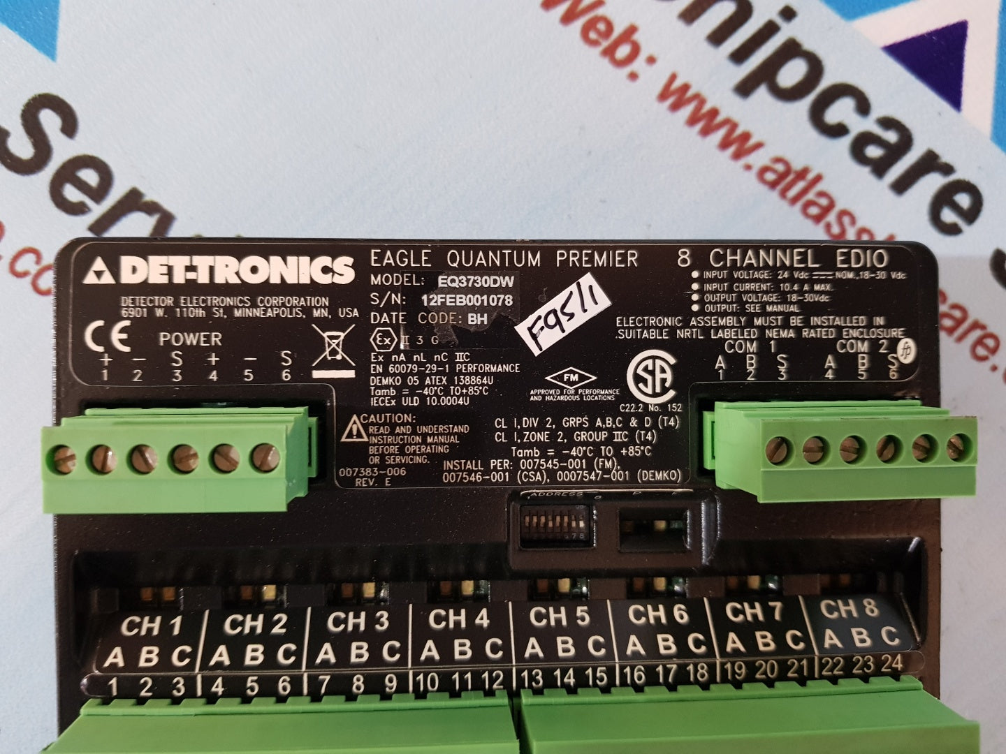 Det-Tronics EQ3730DW Eagle Quantum Premier 8 Channel EDIO