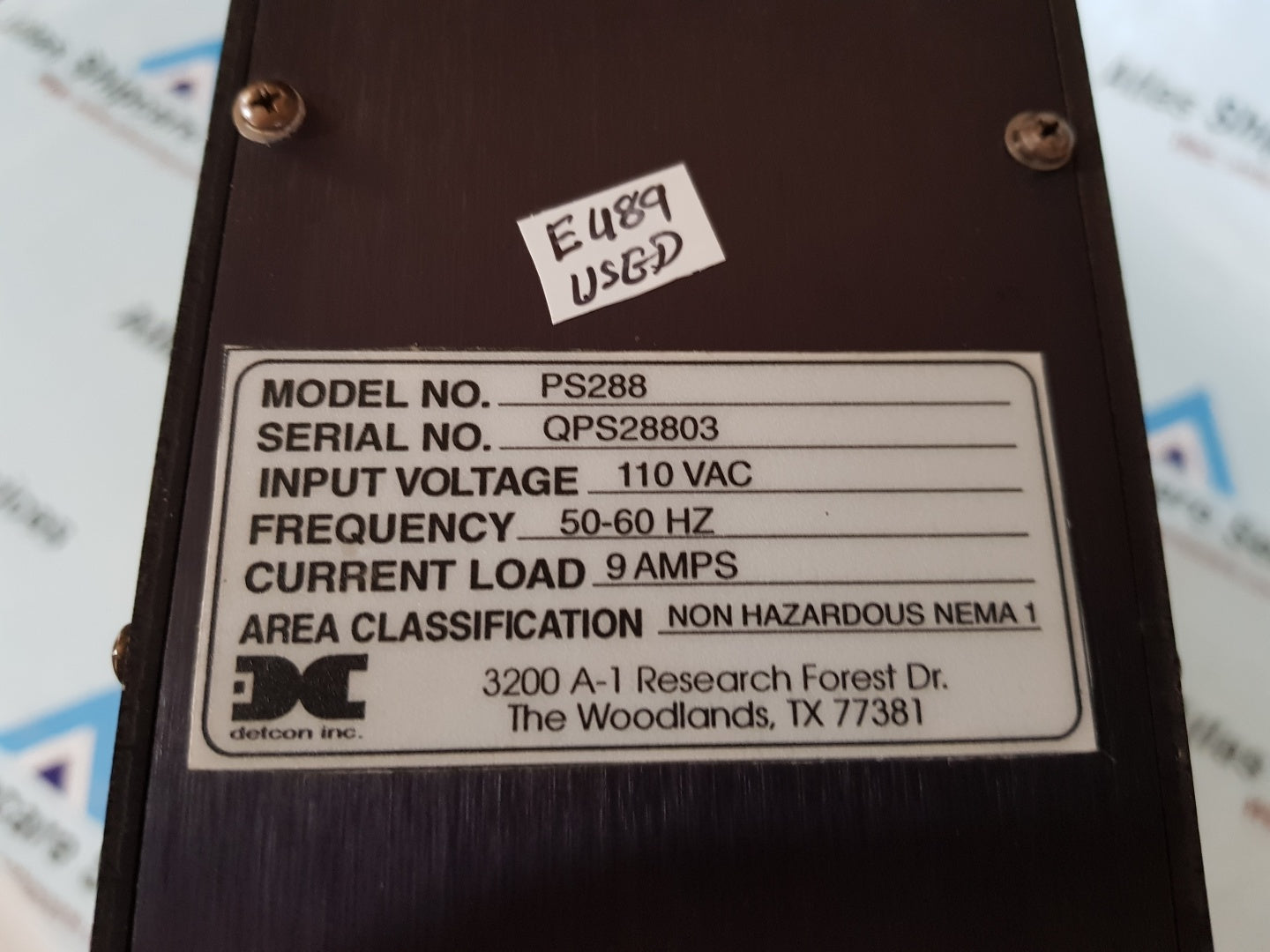 Detcon PS-288 Power Supply