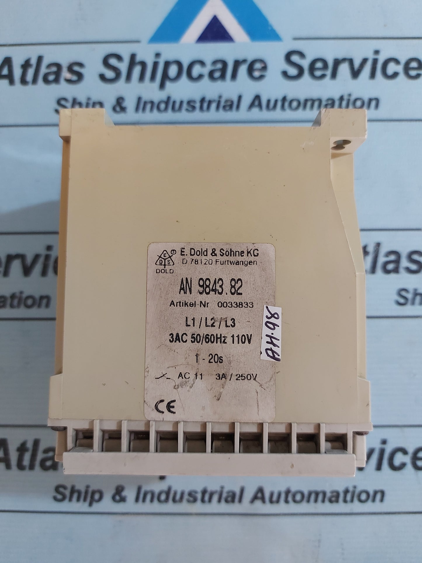 E.DOLD & SOHNE AN 9843.82 VOLTAGE RELAY
