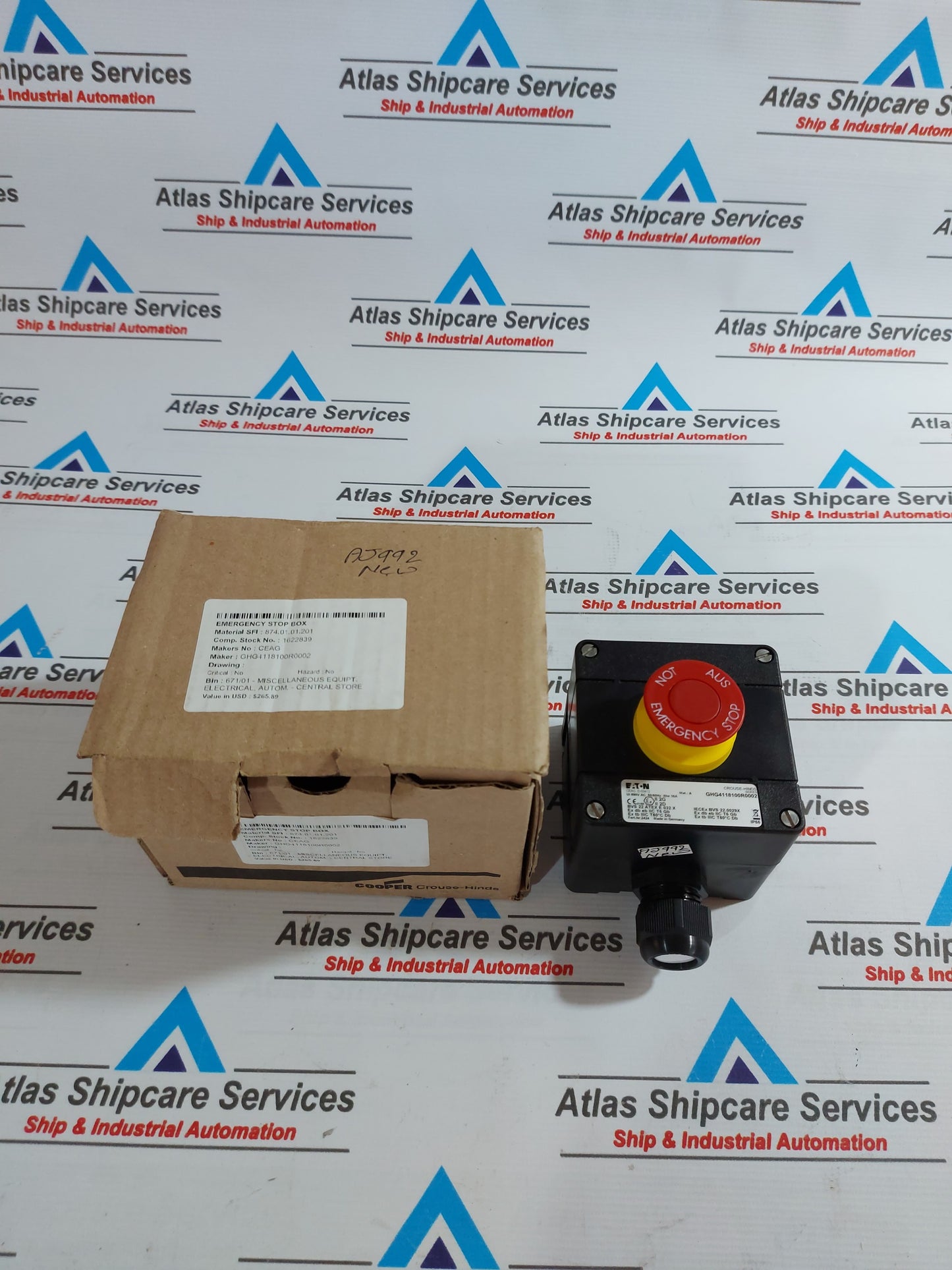 EATON GHG4118100R0002 EMERGENCY MUSHROOM HEAD