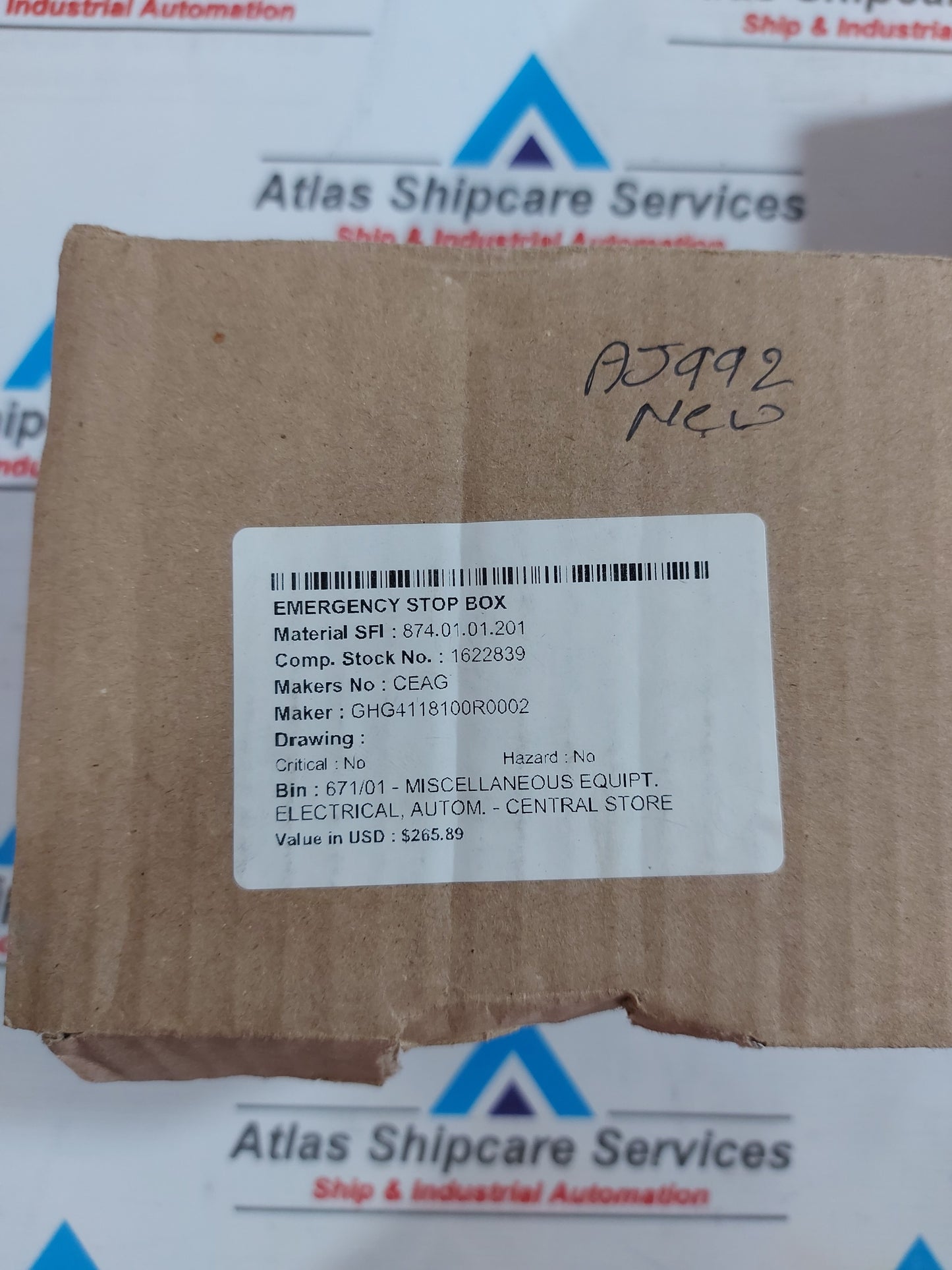 EATON GHG4118100R0002 EMERGENCY MUSHROOM HEAD