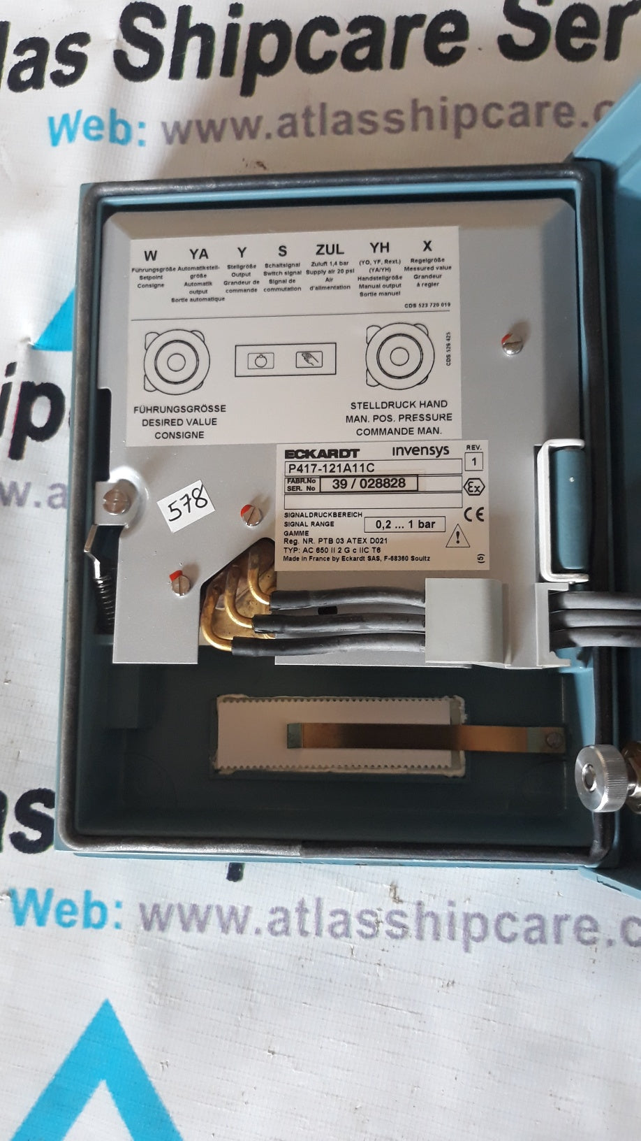 ECKARDT PNEUMATIC CONTROLLER P417-121A11C