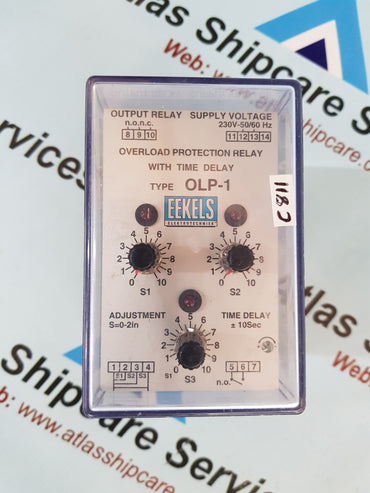 EEKELS ELEKTRONIK OLP-1 OVERLOAD PROTECTION RELAY