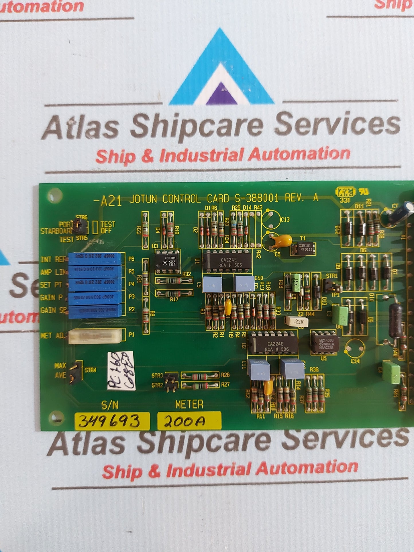ELDRIVE S-388001 JOTUN CONTROL CARD 5024-2-K REV.A