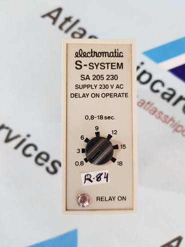 ELECTROMATIC SA 205 S-SYSTEM TIME RELAY