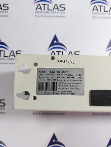 ELITE POWER UNITE EBV1-9KW-3AC/C 3x360-540V