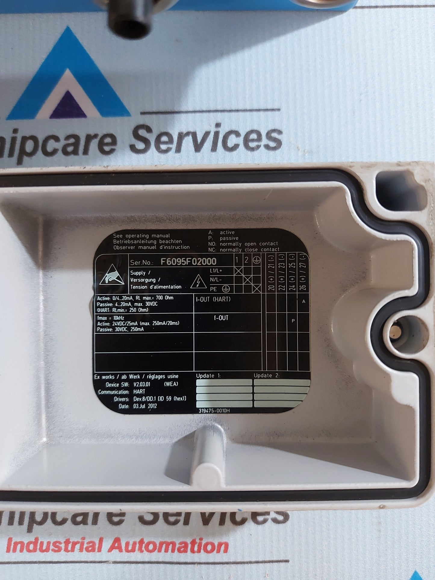 ENDRESS+HAUSER PROSONIC FLOW 93 93WA1-MA291SACAAAA
