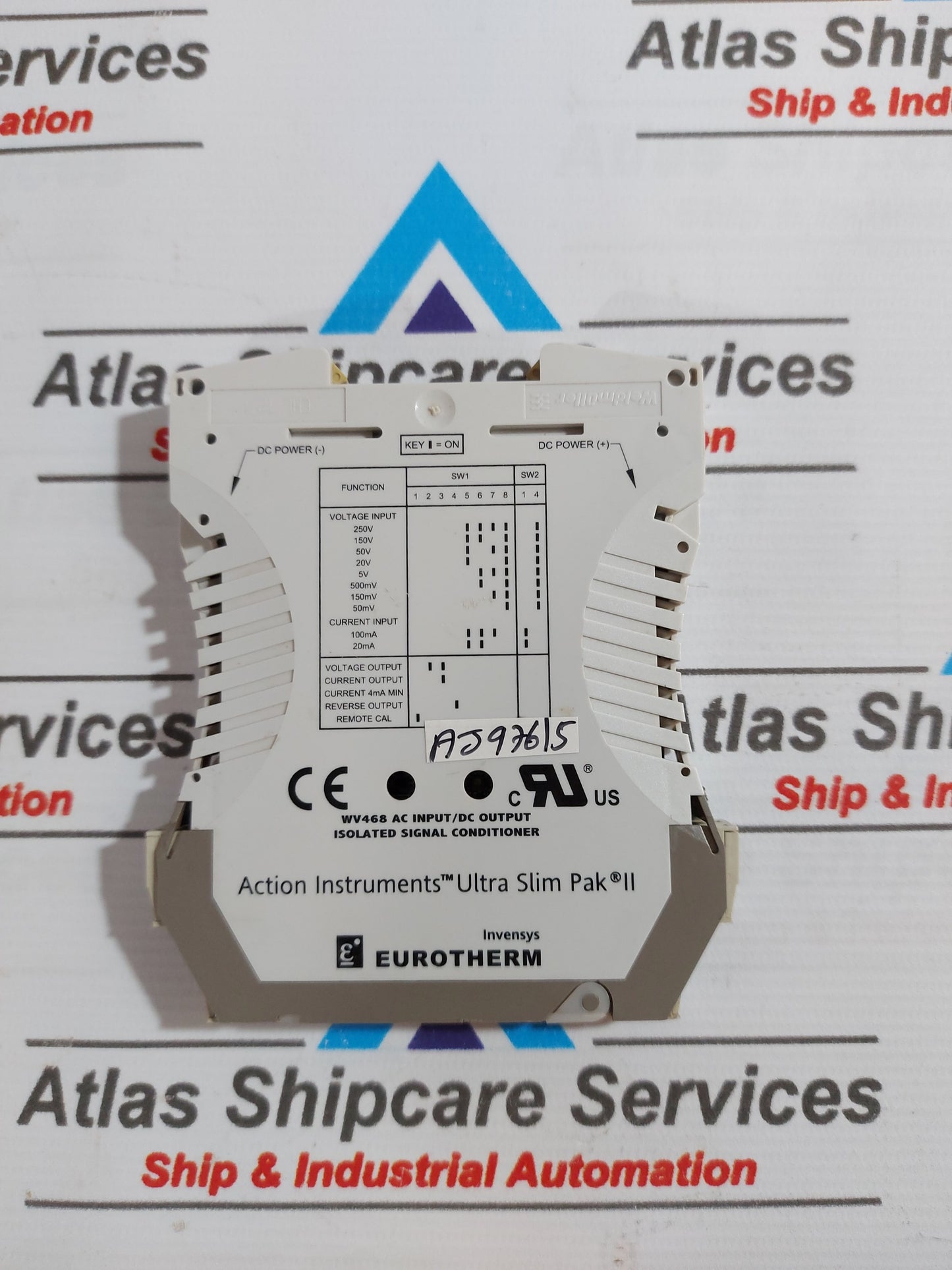 EUROTHERM WV468 AC INPUT/OUTPUT ISOLATED SIGNAL CONDITIONER ULTRA SLIM PAK II