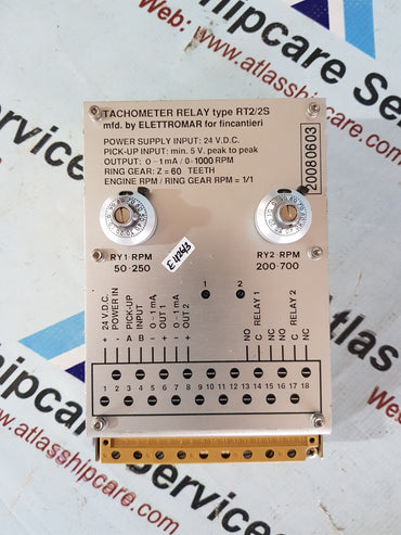 Elettromar RT2/2S TachoMeter Relay