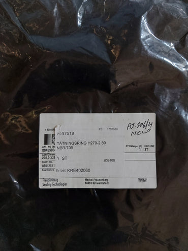 F087618 TATNINGSRING H270-2 80 NBR/709
