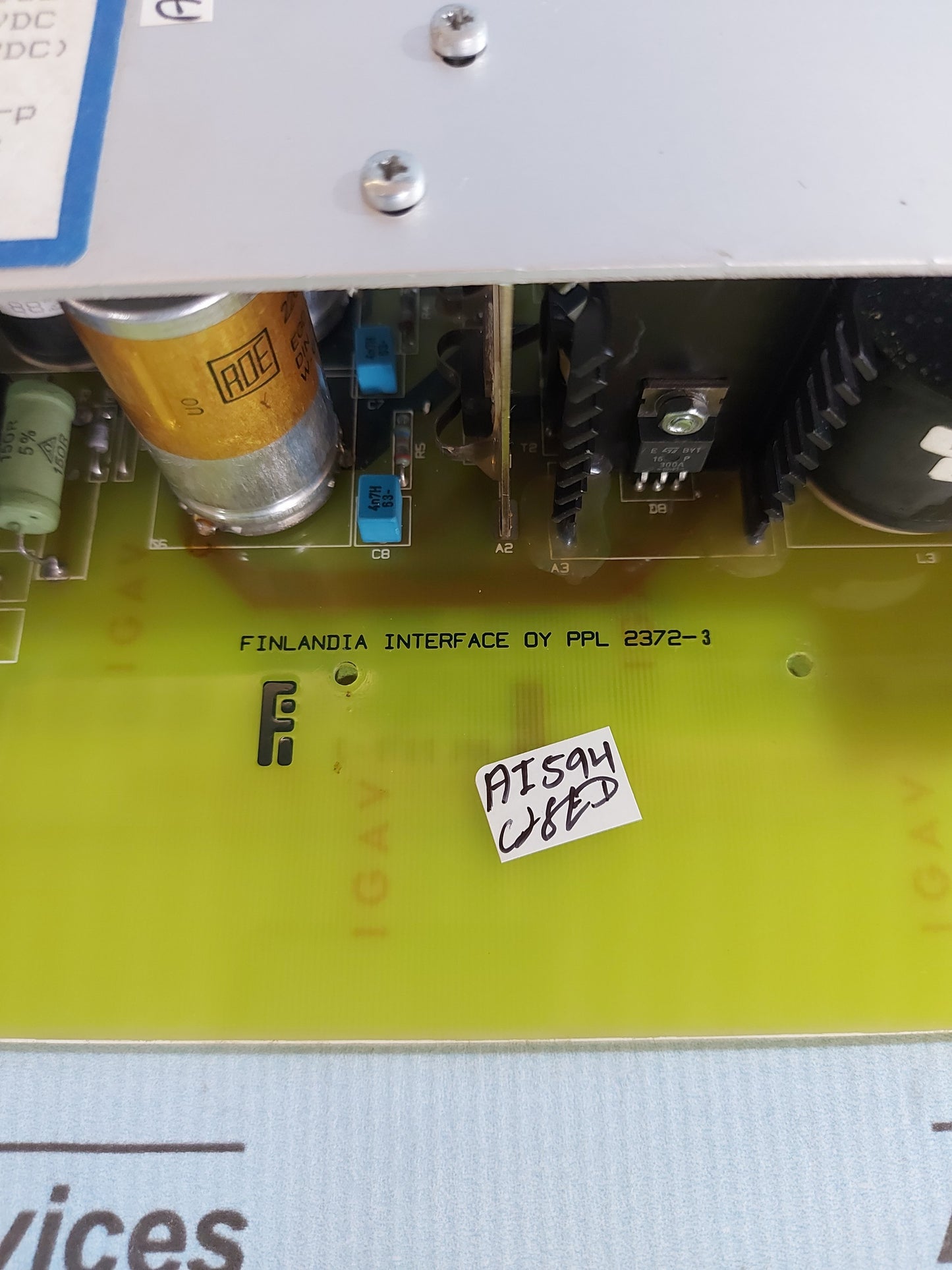 FINLANDIA INTERFACE SR912370 POWER SUPPLY