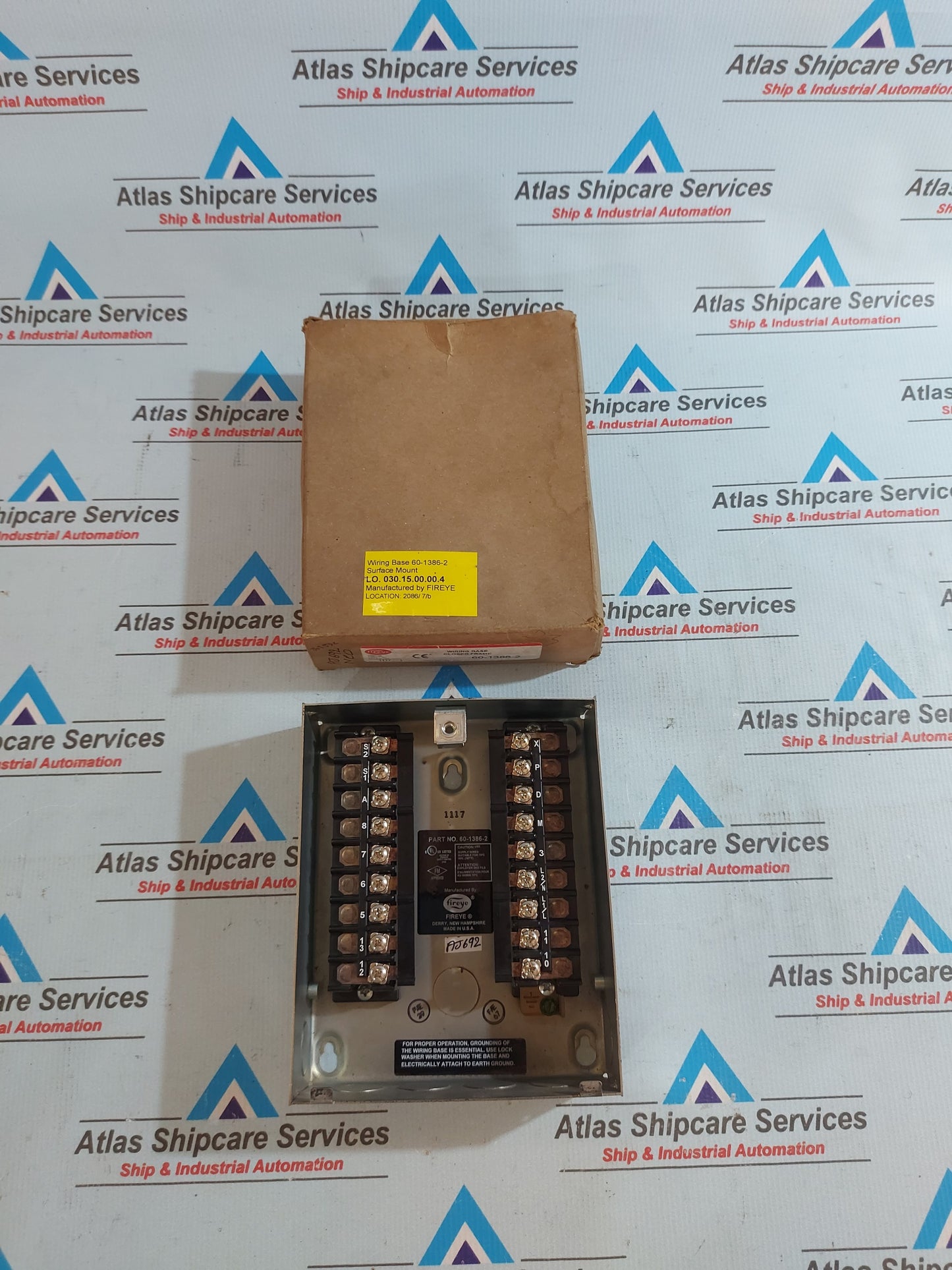 FIREYE 60-1386-2 WIRING BASE FOR SURFACE MOUNT