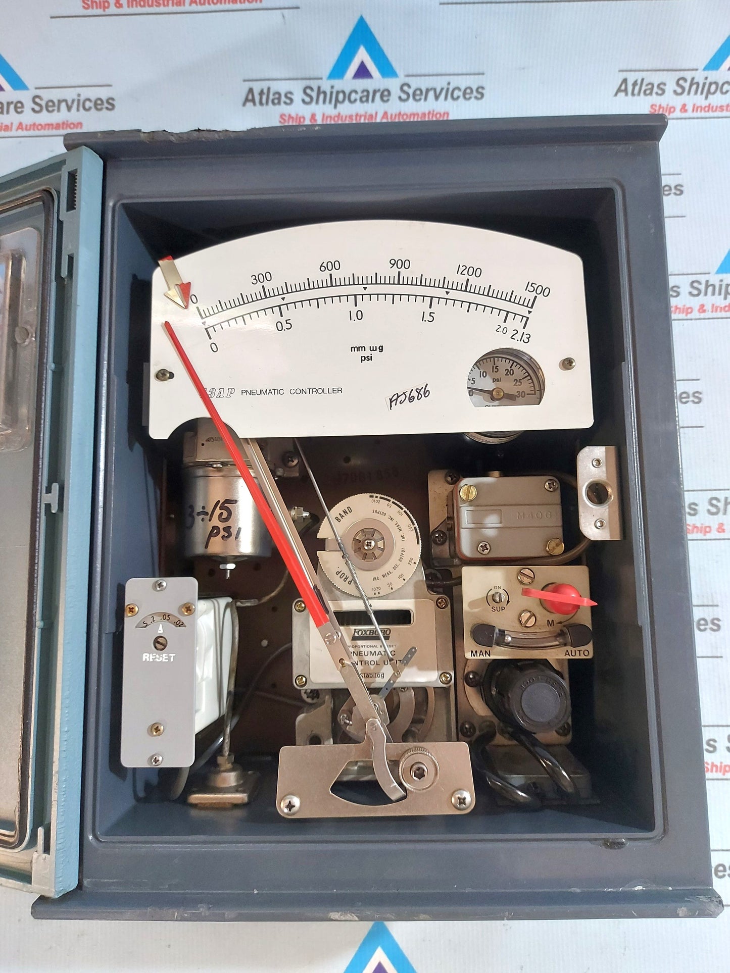 FOXBORO 43AP STABILOG PNEUMATIC CONTROL UNIT 43AP-PA42C/PC-00