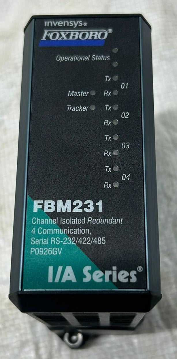 FOXBORO INVENSYS FBM231 CHANNEL ISOLATED REDUNDANT 4 COMMUNICATION SERIA RS-232/422/485
