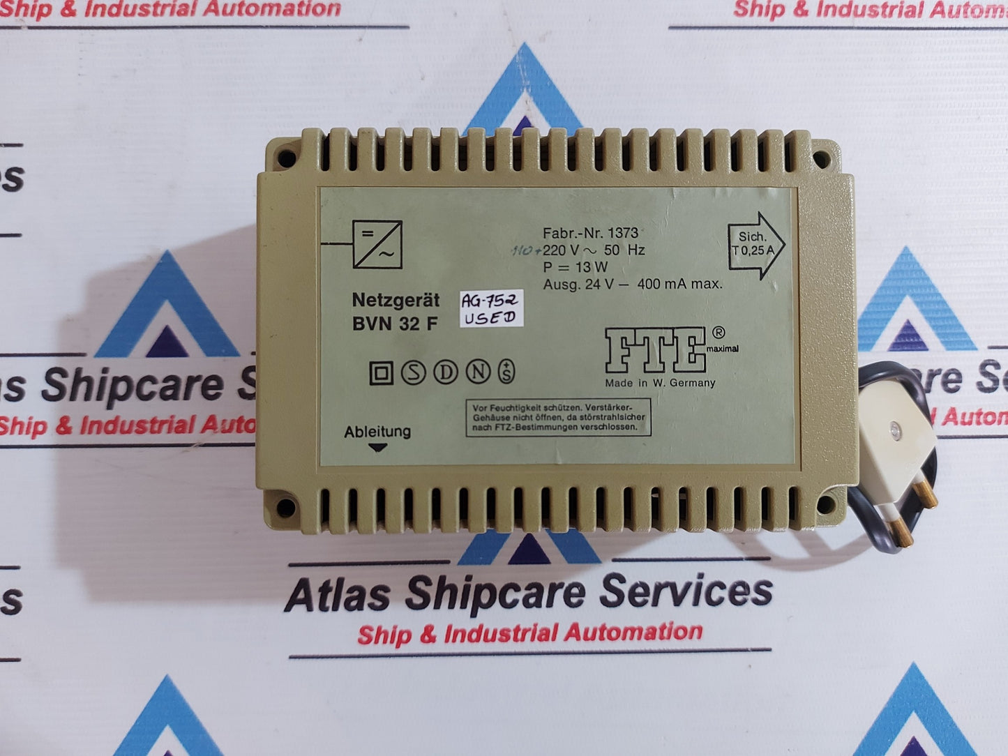 FTE BVN 32 F POWER SUPPLY UNIT AG752