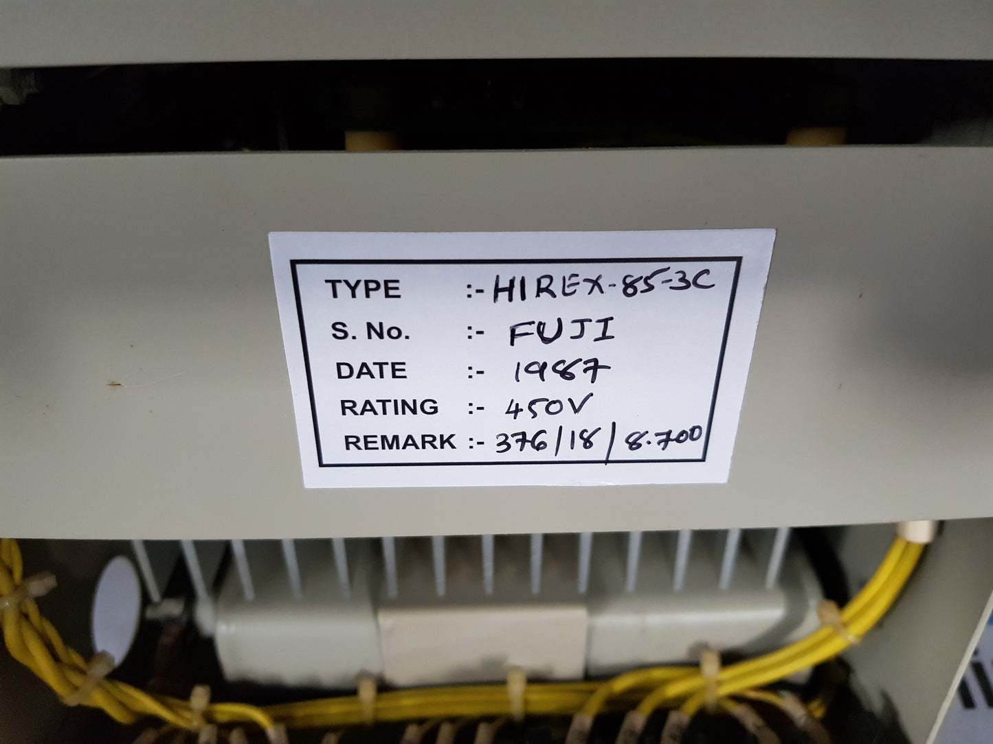 FUJI AUTOMATIC VOLTAGE REGULATOR HIREX-85-3C