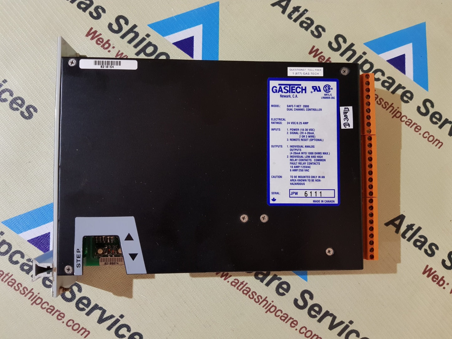 GASTECH SAFE-T-NET 2000 DUAL CHANNEL CONTROLLER