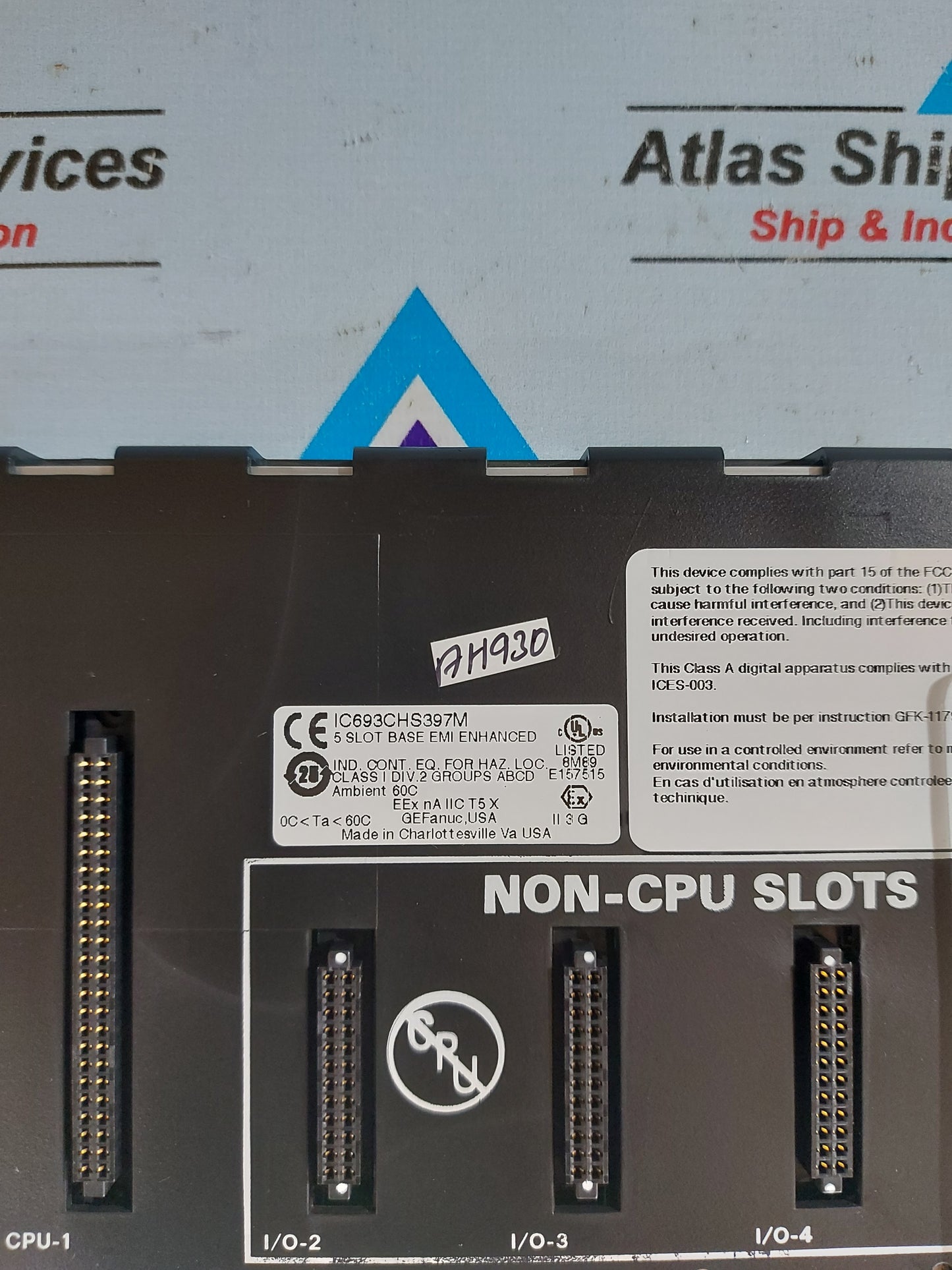 GE FANUC IC693CHS397M PROGRAMMABLE CONTROLLER BASE 5-SLOT