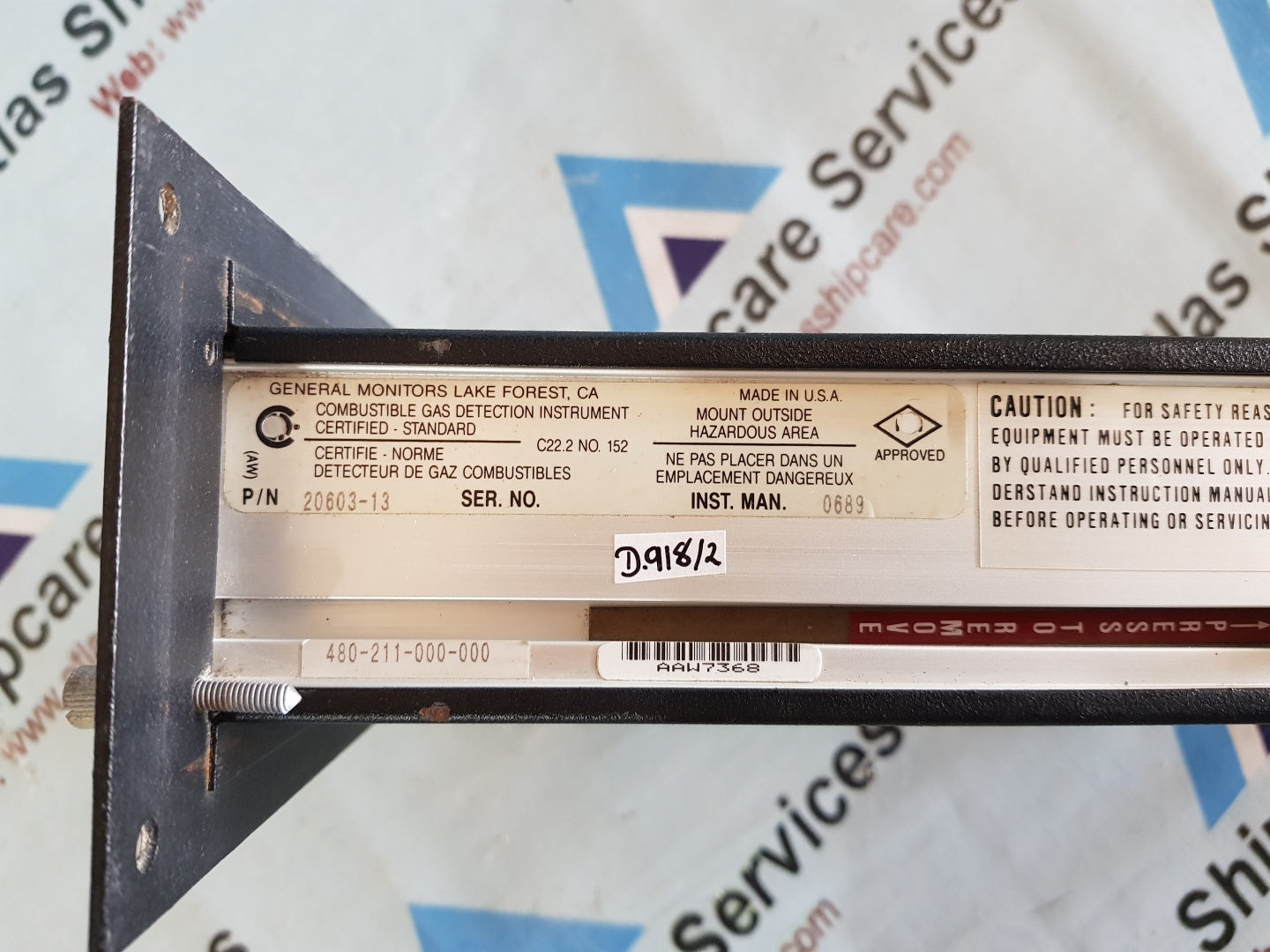 GENERAL MONITORS 480 COMBUSTIBLE GAS MONITOR