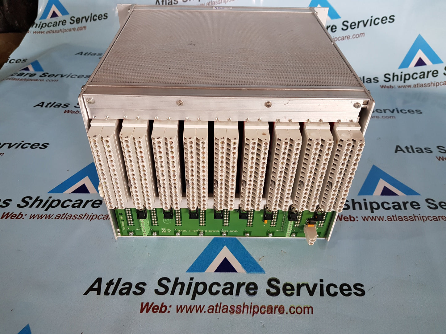 GENERAL MONITORS TA102A SERIAL INTERFACE 8 CHANNEL BUSS BOARD FM002A