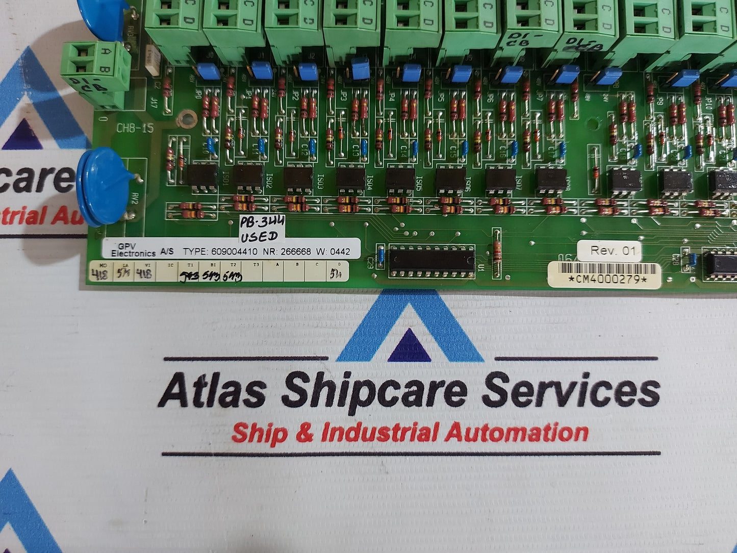 GPV ELECTRONICS 609004410 PRINTED CIRCUIT BOARD PB344